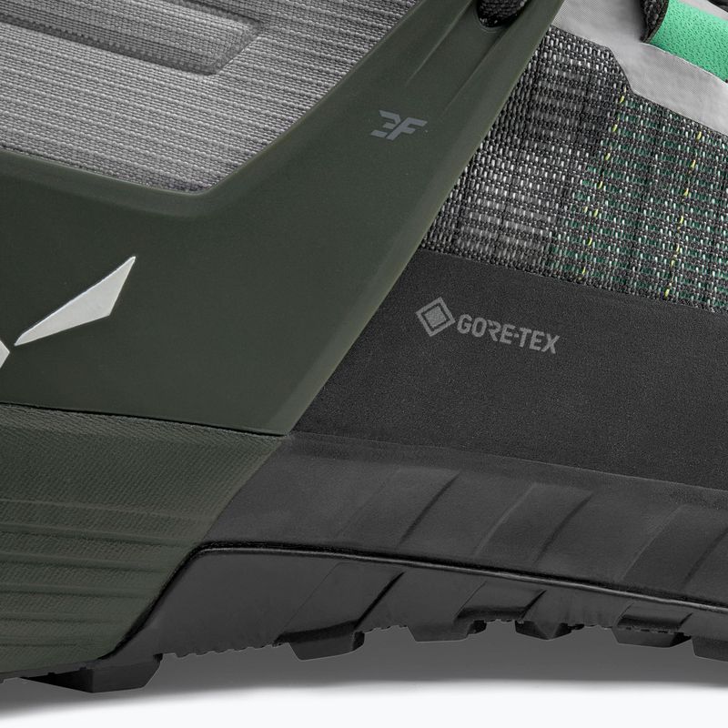 Scarpa da avvicinamento Salewa Wildfire Nxt Mid GTX da uomo in lega / oliva scuro 8