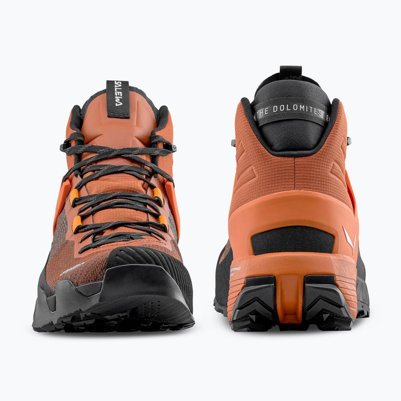 Scarpa da avvicinamento Salewa Wildfire Nxt Mid GTX da uomo, marrone bombay / tumerico 4
