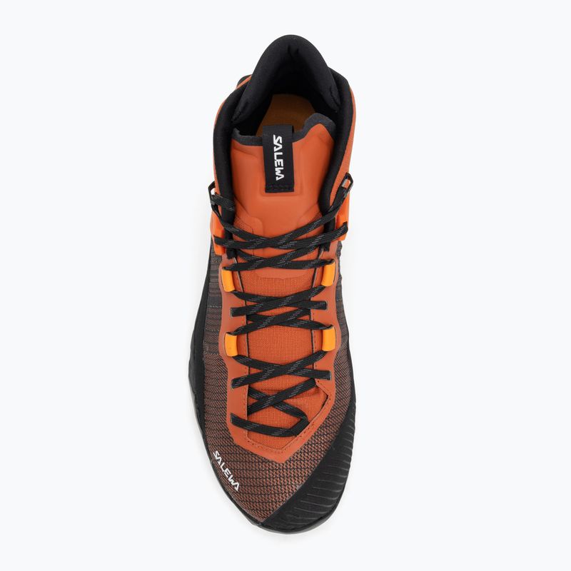 Scarpa da avvicinamento Salewa Wildfire Nxt Mid GTX da uomo, marrone bombay / tumerico 5
