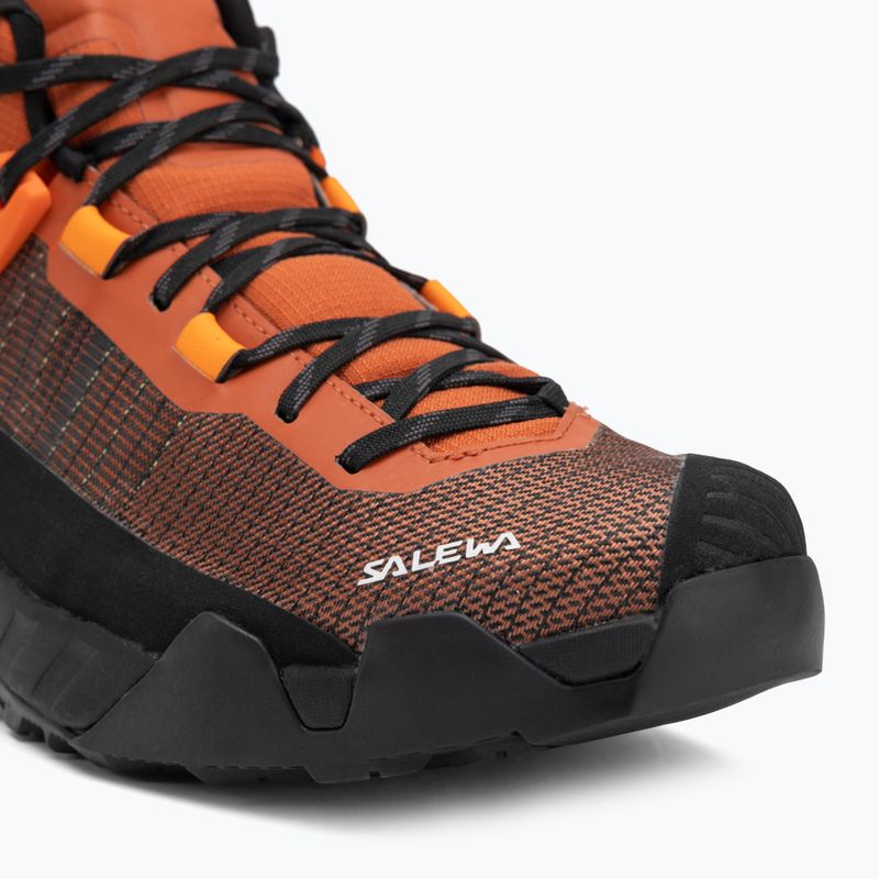 Scarpa da avvicinamento Salewa Wildfire Nxt Mid GTX da uomo, marrone bombay / tumerico 7