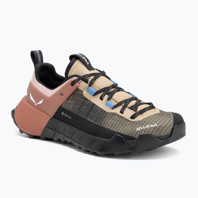 Scarpe da avvicinamento Salewa Wildfire Nxt GTX quicksand / ertuscan red donna