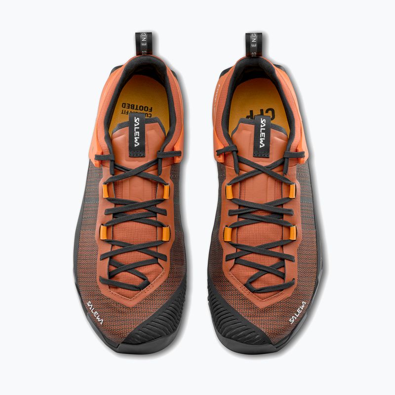Scarpa da avvicinamento Salewa Wildfire Nxt da uomo, marrone bombay / tumerico 4