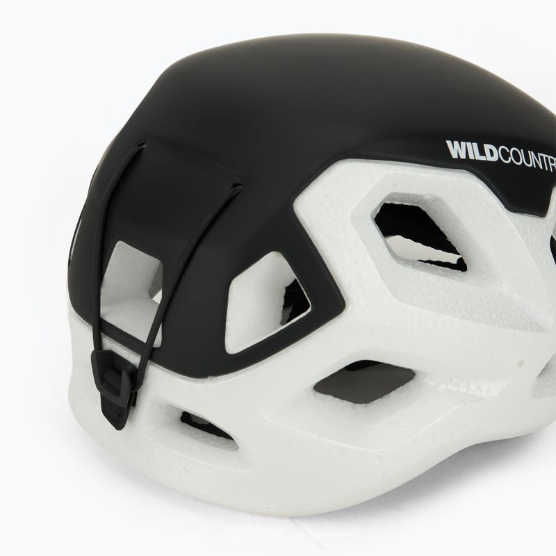 Casco da arrampicata Wild Country Session nero/bianco 7