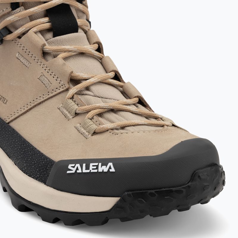 Stivali da trekking Salewa da donna Puez Leather Mid Ptx sabbie mobili / onice 7