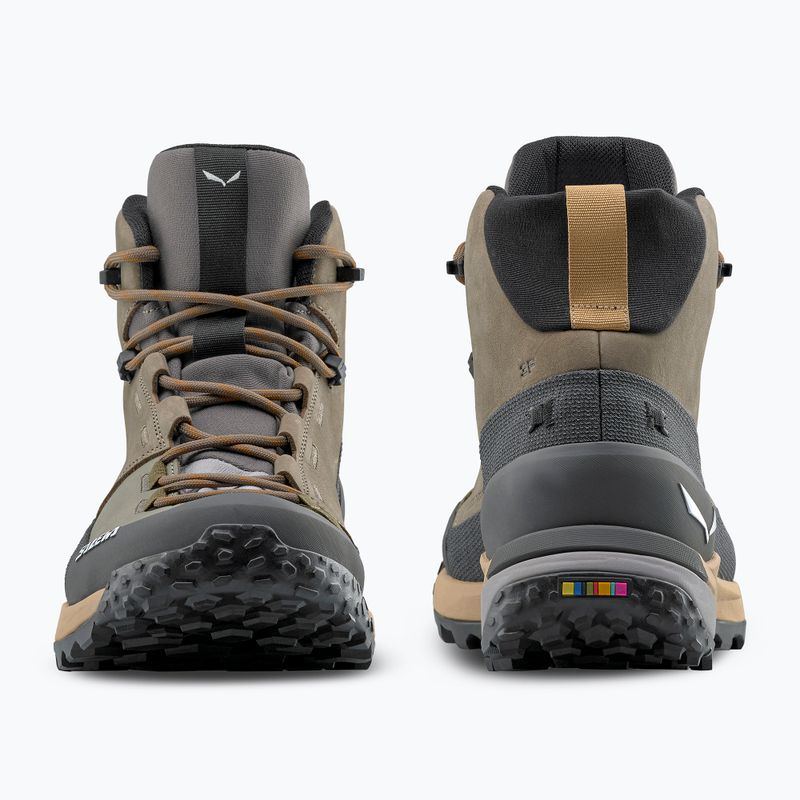 Stivali da trekking Salewa da donna Puez Leather Mid Ptx bungee cord / onyx 4