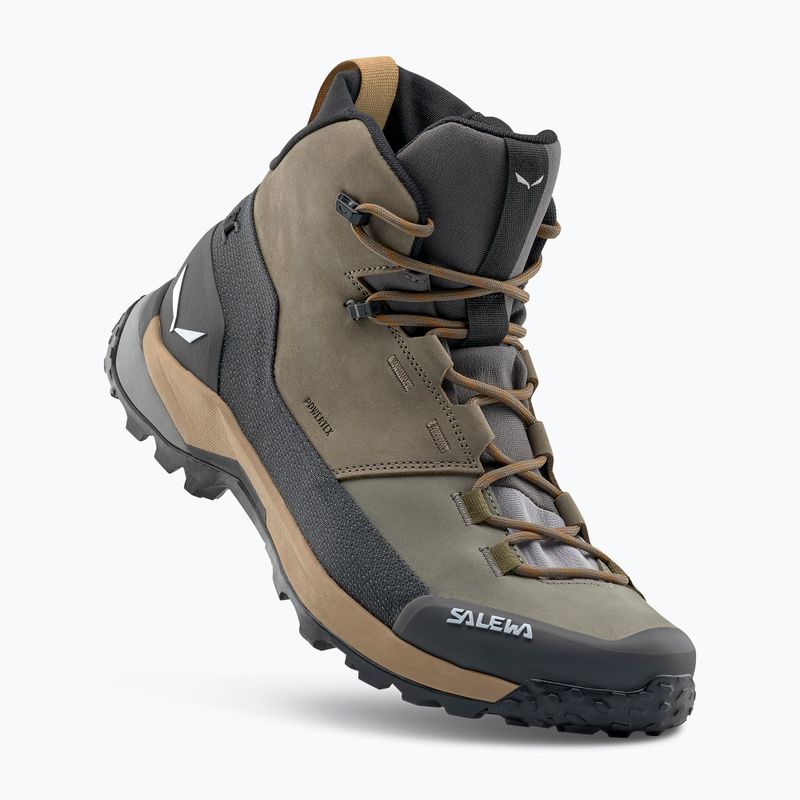 Stivali da trekking Salewa da donna Puez Leather Mid Ptx bungee cord / onyx 5