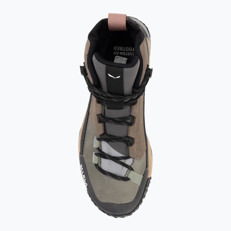 Stivali da trekking Salewa da donna Puez Leather Mid Ptx bungee cord / onyx 5