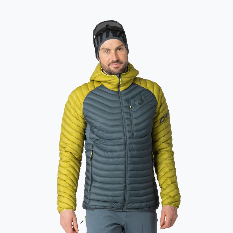 Piumino uomo DYNAFIT Radical Down Hooded golden lime/0720