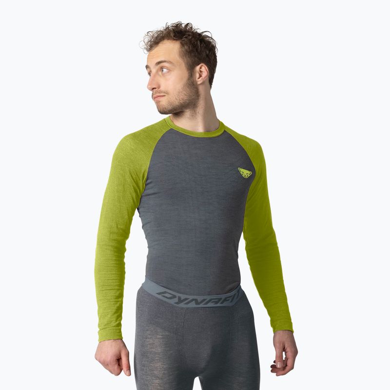 Maglia termica da uomo DYNAFIT Tour Light Merino golden lime