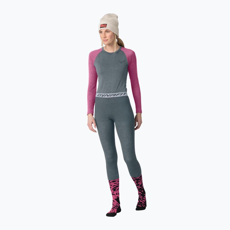 Maglia termica da donna DYNAFIT Tour Light Merino magenta 2