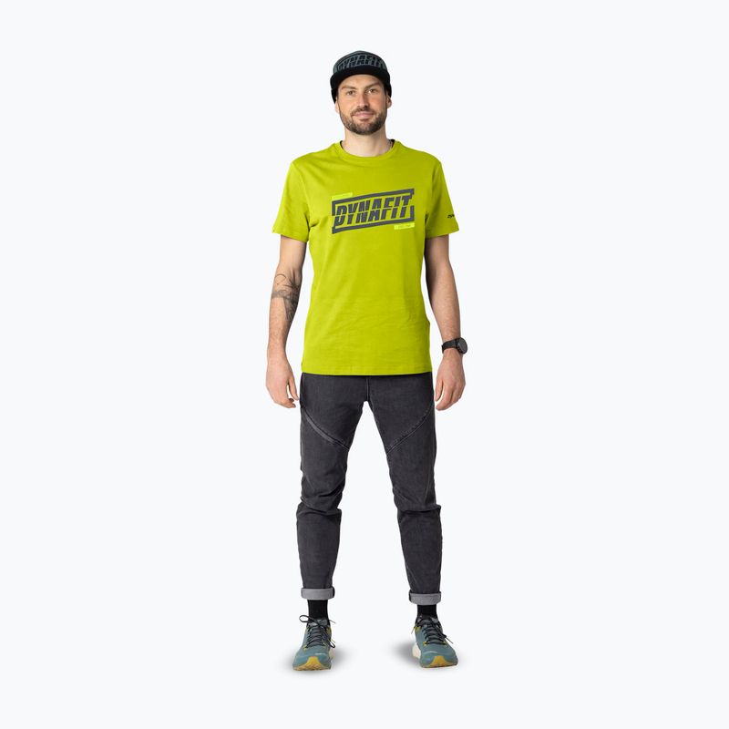 T-shirt uomo DYNAFIT Graphic CO golden lime/tabloid 2