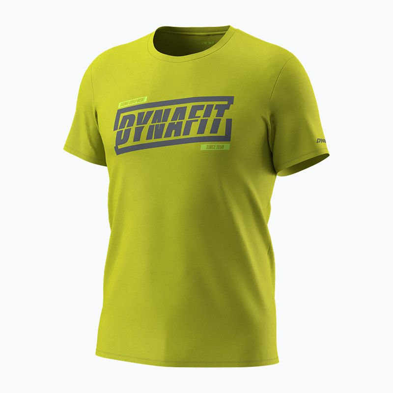 T-shirt uomo DYNAFIT Graphic CO golden lime/tabloid 4