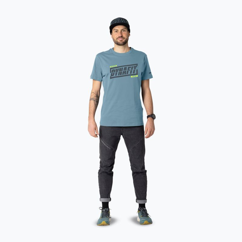 T-shirt uomo DYNAFIT Graphic CO smoke blue/tabloid 2