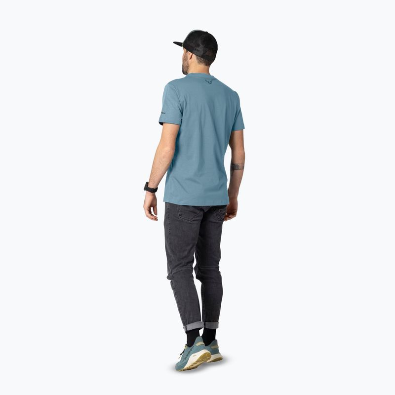 T-shirt uomo DYNAFIT Graphic CO smoke blue/tabloid 3