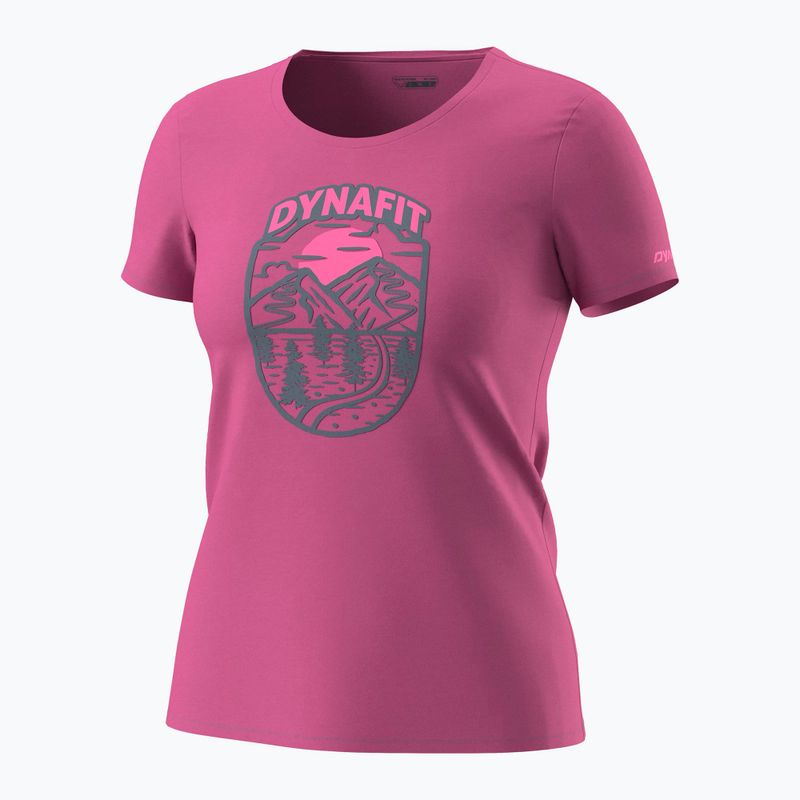 T-shirt donna DYNAFIT Graphic Co magenta/horizon 4