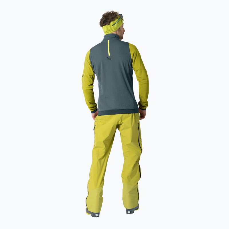 Maglia termica da scialpinismo da uomo DYNAFIT Blacklight Thermal 1/2 Zip golden lime 3