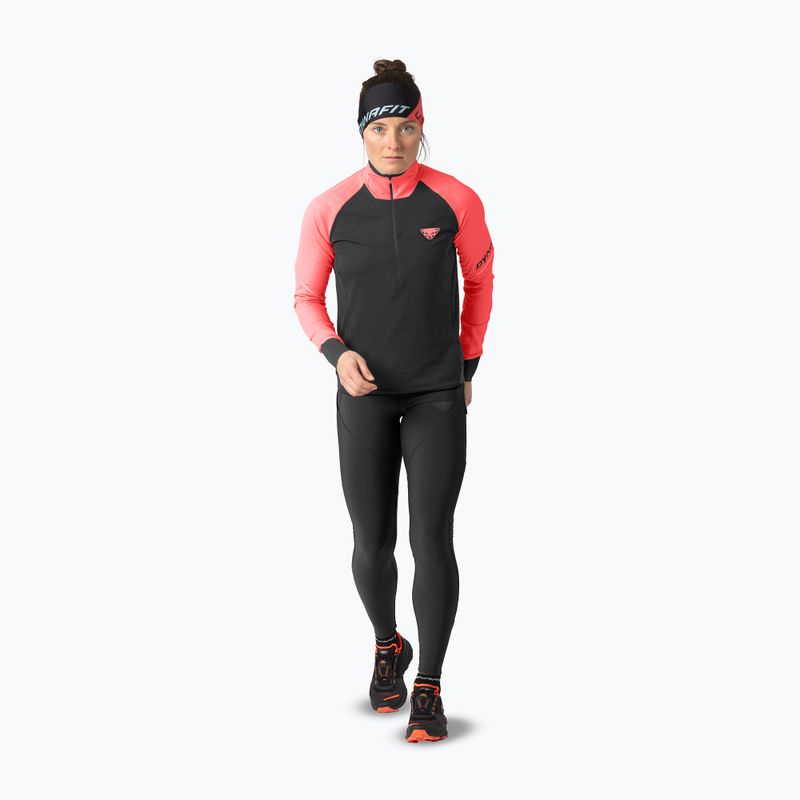 Felpa da running da donna DYNAFIT Alpine 1/2 Zip Tee ultra coral/0910 2