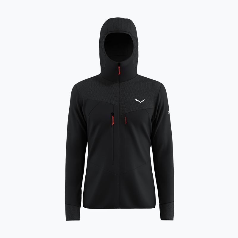 Felpa da trekking uomo Salewa Agner PL Hooded black out
