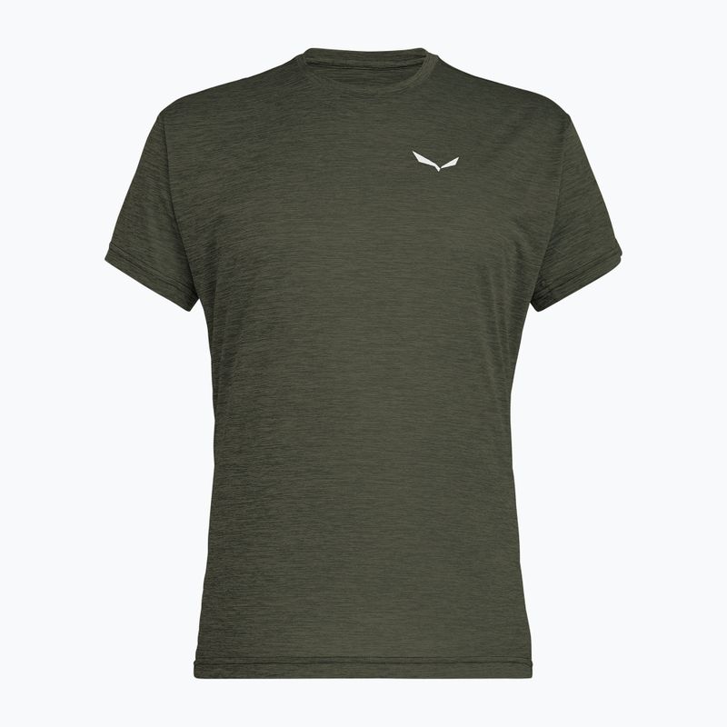 T-shirt uomo Salewa Puez Melange Dry faded green melange
