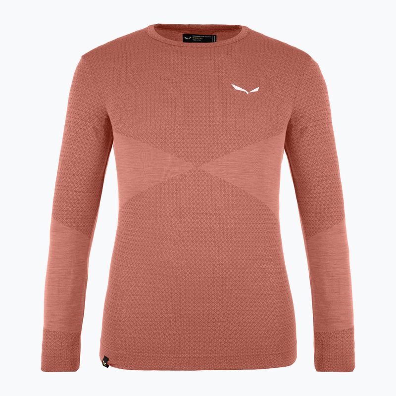 Maglia termica a manica lunga per bambini Salewa Zebru Med Warm AMR etruscan red