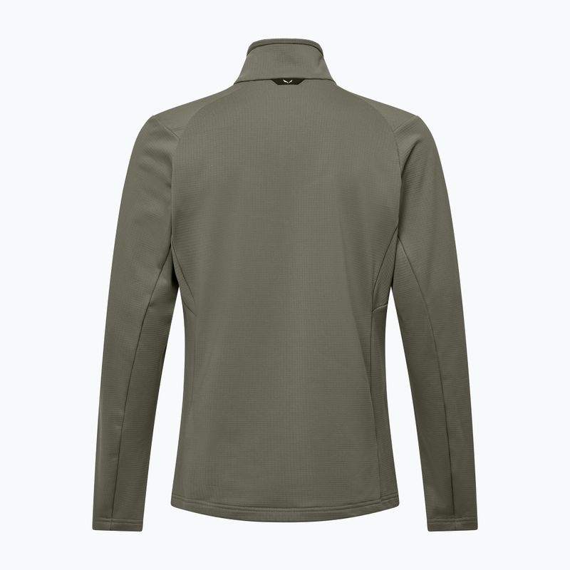 Felpa da trekking uomo Salewa Puez Cammio Polarlite Half Zip Faded Green 2