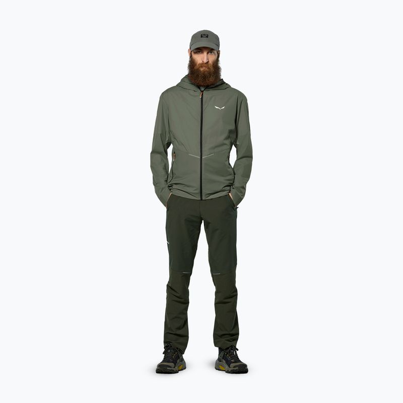 Giacca a vento uomo Salewa Pedroc Wind Hood faded green 2