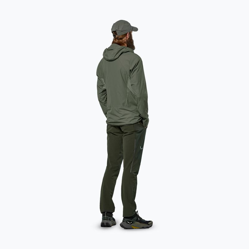 Giacca a vento uomo Salewa Pedroc Wind Hood faded green 3