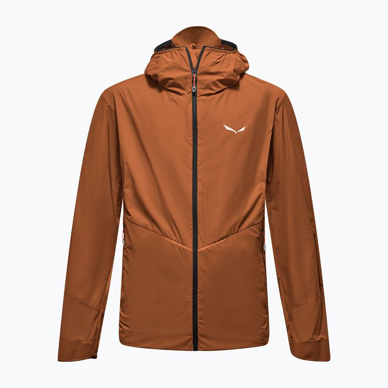 Giacca antivento da uomo Salewa Pedroc Wind Hood bombay brown 8