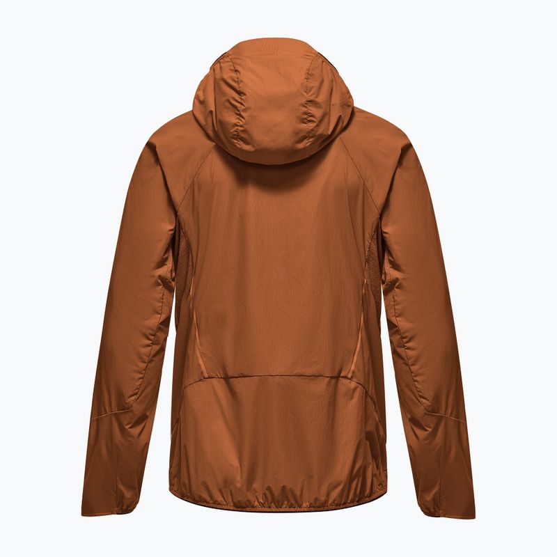 Giacca antivento da uomo Salewa Pedroc Wind Hood bombay brown 9