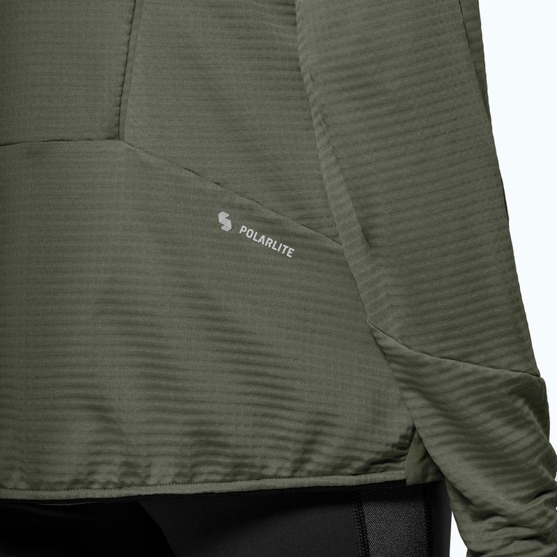 Giacca antivento donna Salewa Pedroc Polarlite Wind Hood faded green 6
