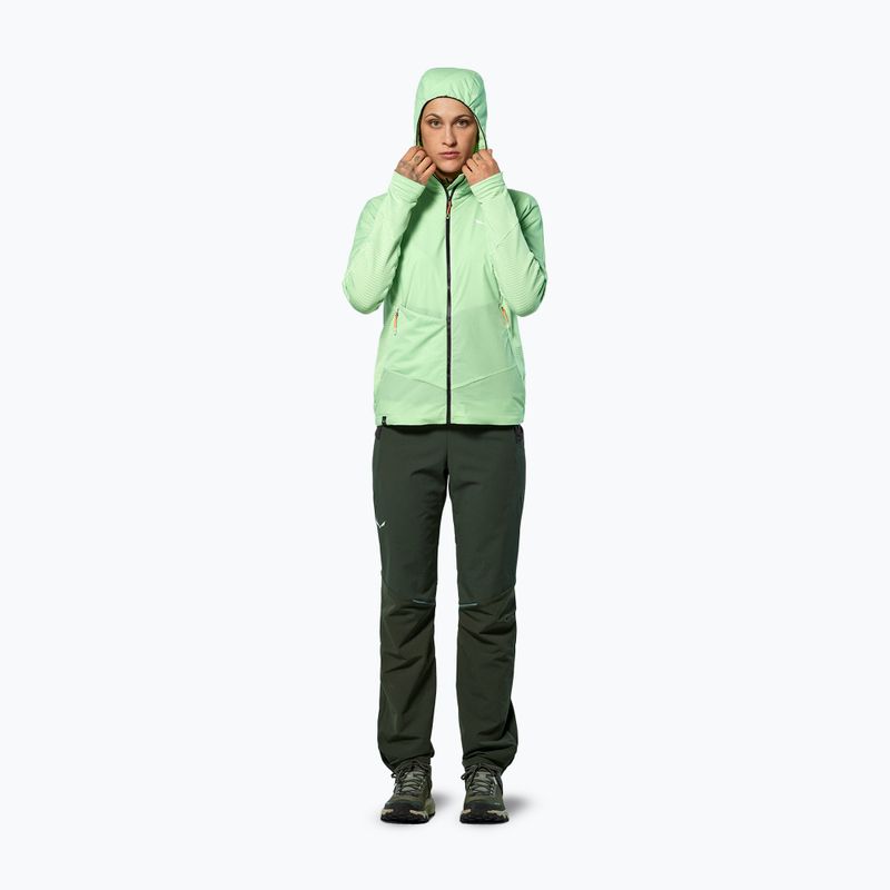 Giacca a vento da donna Salewa Pedroc Polarlite Wind Hood pastel green 2