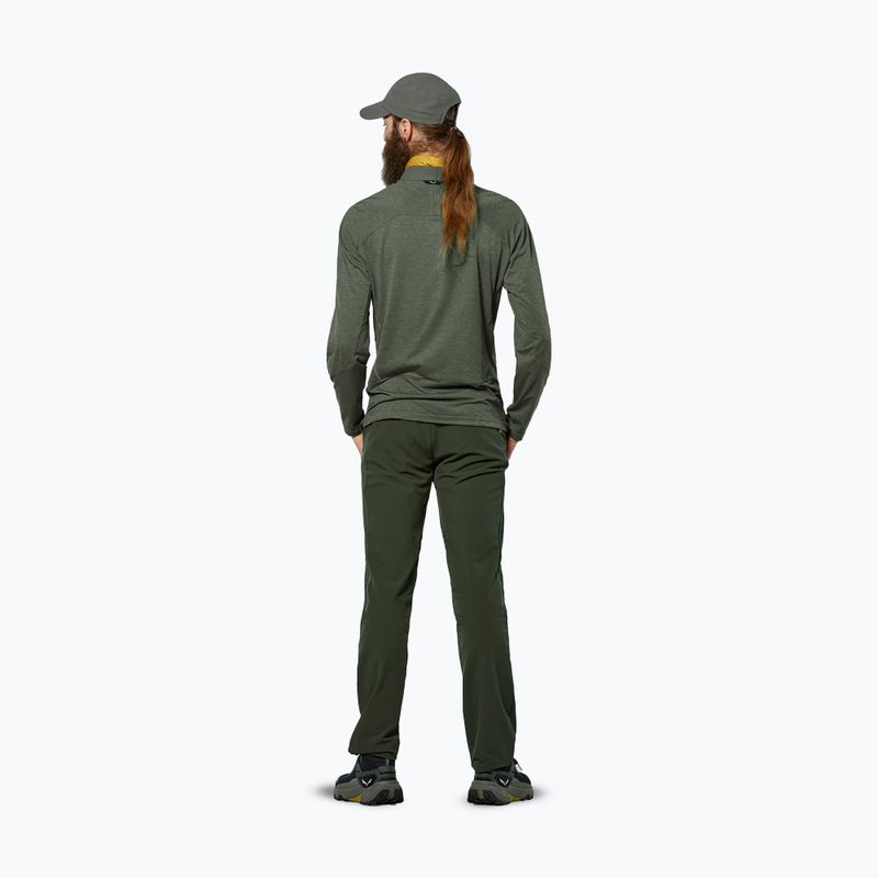 Maglia a manica lunga da uomo Salewa Pedroc Dry Wind Half Zip Tee faded green 3