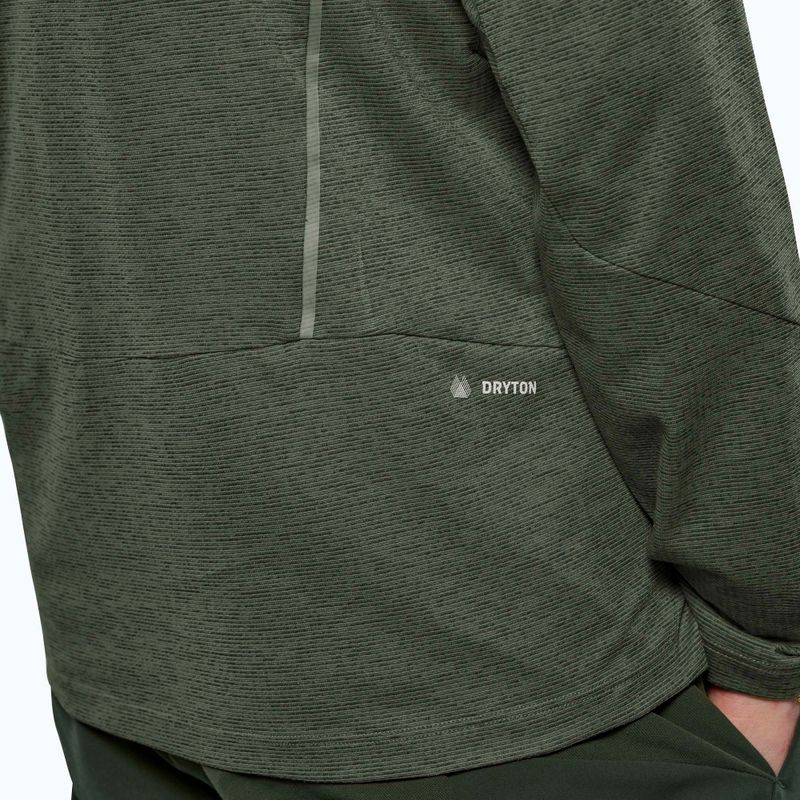 Maglia a manica lunga da uomo Salewa Pedroc Dry Wind Half Zip Tee faded green 5