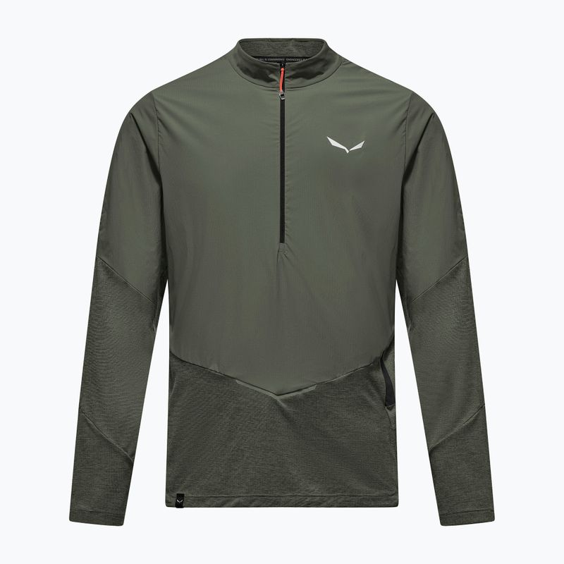 Maglia a manica lunga da uomo Salewa Pedroc Dry Wind Half Zip Tee faded green 6