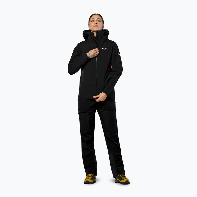 Giacca impermeabile donna Salewa Ortles GTX 3L EPE black out 2