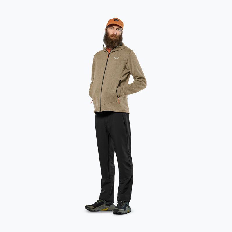 Felpa da trekking uomo Salewa Puez Rocca Polarlite Hood quicksand 2