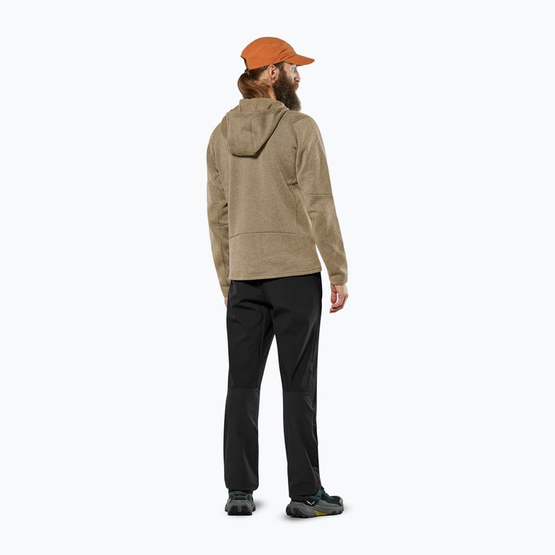 Felpa da trekking uomo Salewa Puez Rocca Polarlite Hood quicksand 3