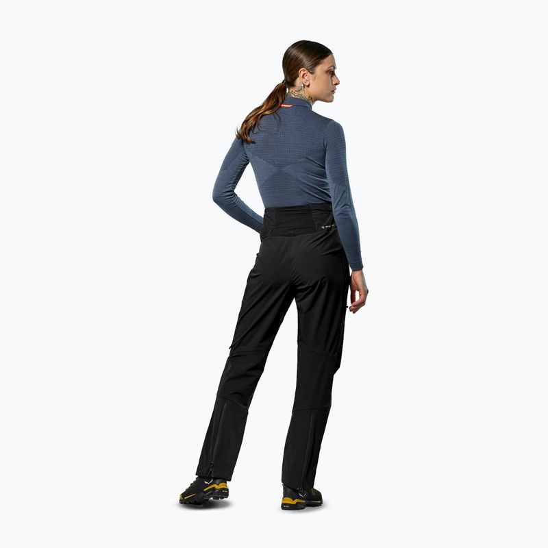 Pantaloni da trekking da donna Salewa Ortles Duratretch/Stormwall black out 3