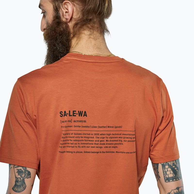 T-shirt da uomo Salewa Eagle Vocab bombay brown 4