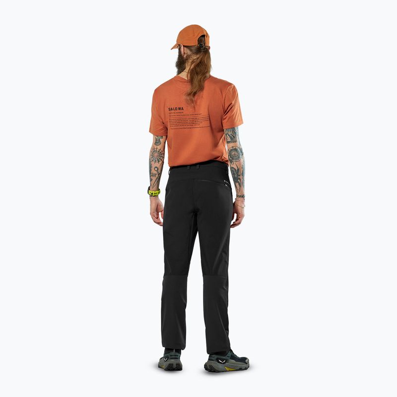 Pantaloni softshell uomo Salewa Puez Dolomia 2 black out 3