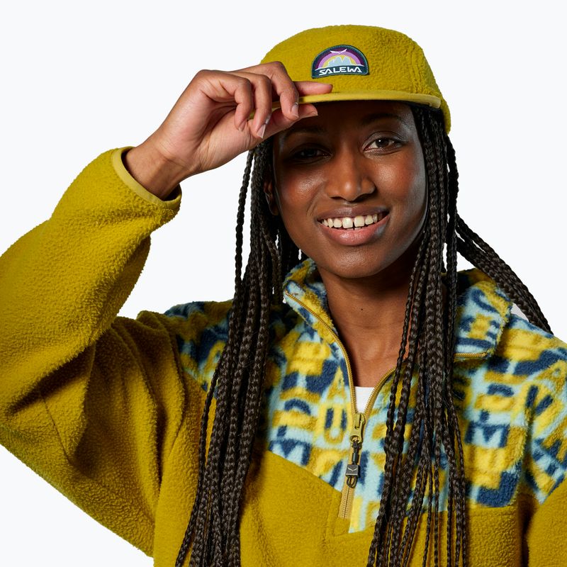 Cappellino con visiera Salewa Eagle Anniversary Retro olive oil 4