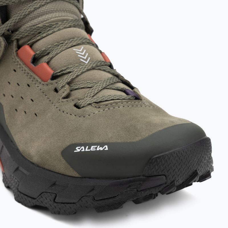 Scarpe da trekking donna Salewa Pedroc 2 Leather Mid PTX faded green/dark olive 7