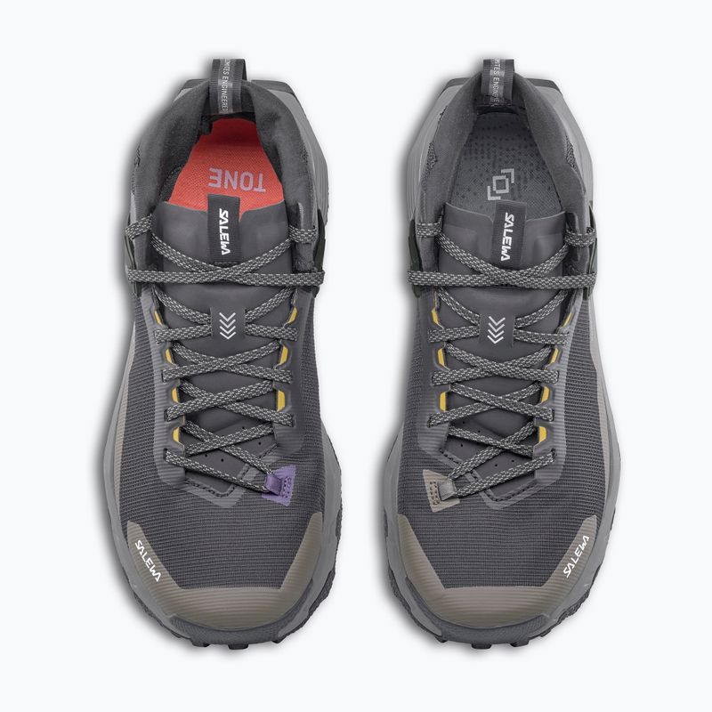 Scarpe da trekking uomo Salewa Pedroc 2 Mid PTX black out/bungee cord 7