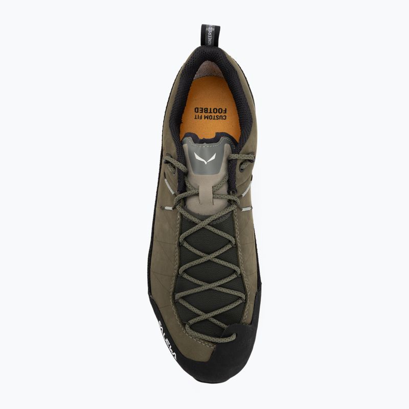 Scarpe da avvicinamento uomo Salewa Wildfire Leather 2 GTX faded green/black 5