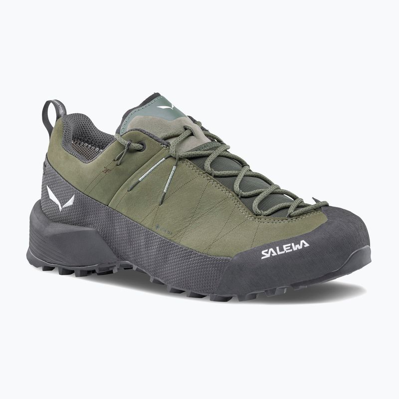 Scarpe da avvicinamento uomo Salewa Wildfire Leather 2 GTX faded green/black 8