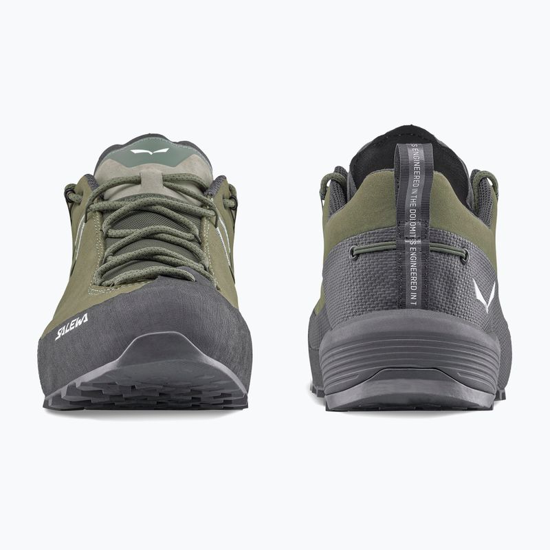 Scarpe da avvicinamento uomo Salewa Wildfire Leather 2 GTX faded green/black 10