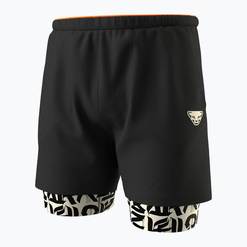 Pantaloncini da corsa da uomo DYNAFIT Trail 2IN1 black out overcast 7