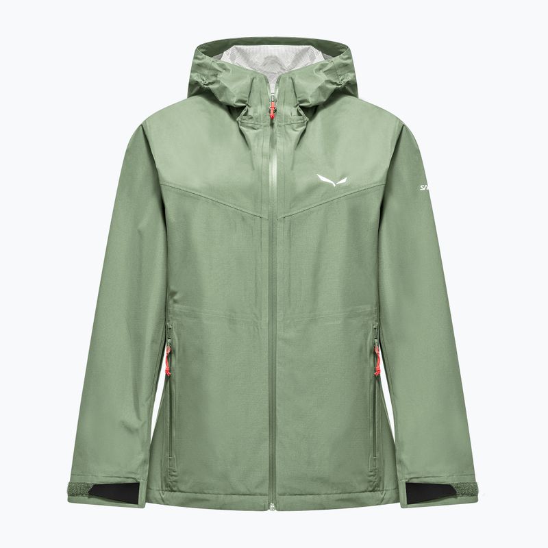 Giacca impermeabile da donna Salewa Puez Aqua 4 Ptx 2.5L pastel green