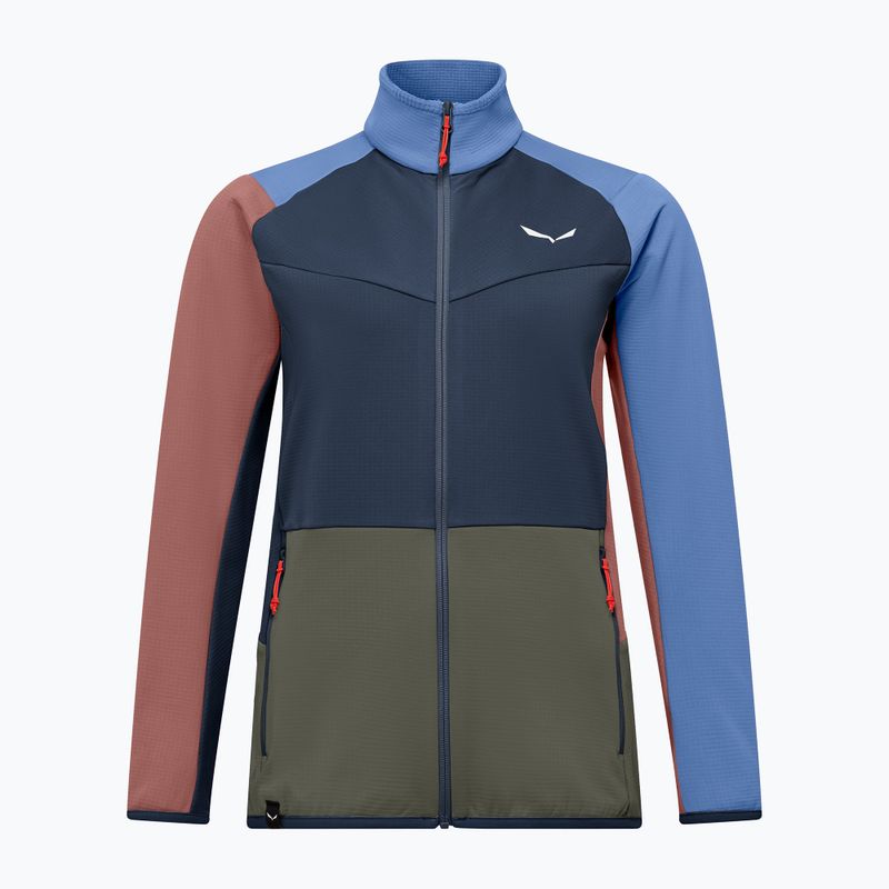Felpa da trekking donna Salewa Puez Cammio PL Blueberry/Multi