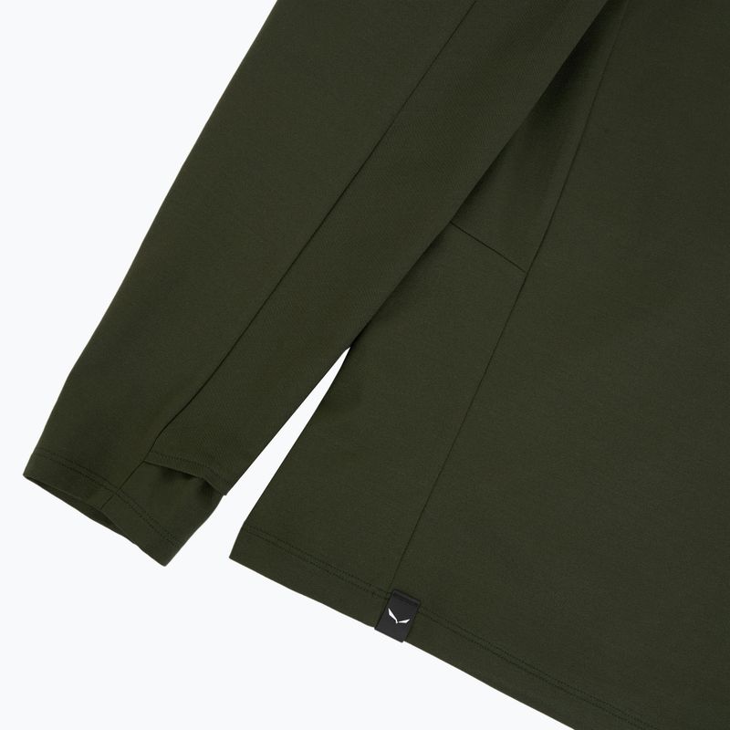 Felpa da trekking da uomo Salewa Puez Sun Hoodie dark olive 4
